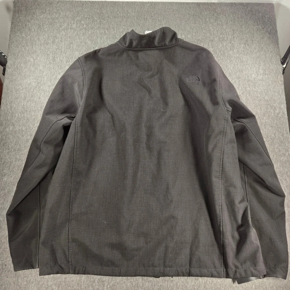North Face Apex Chromium Thermal Jacket‎ Mens XXL Black Fleece Lined Softshell